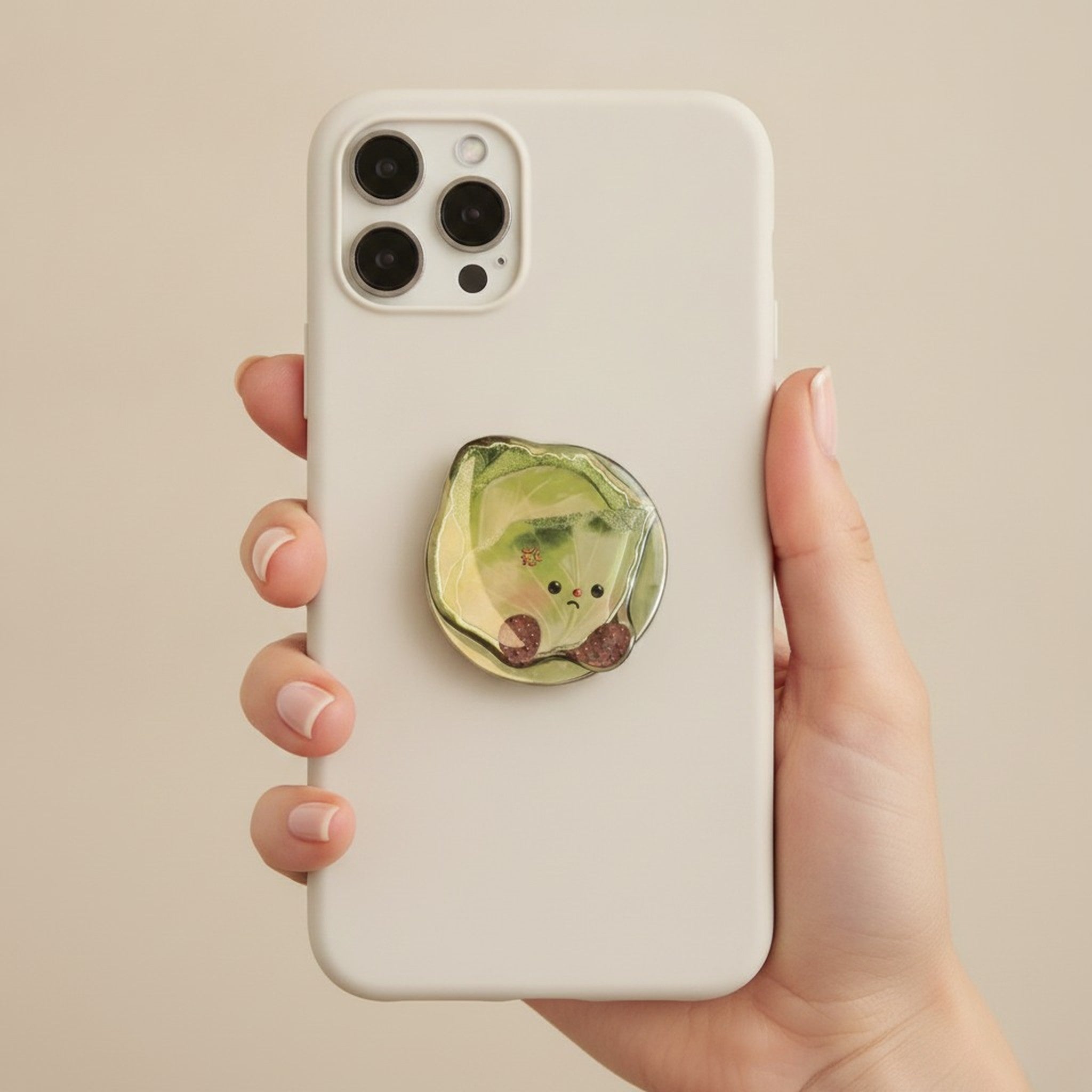 Angry Food Monster Glitter Magnetic Phone Grip – tech (view 4)