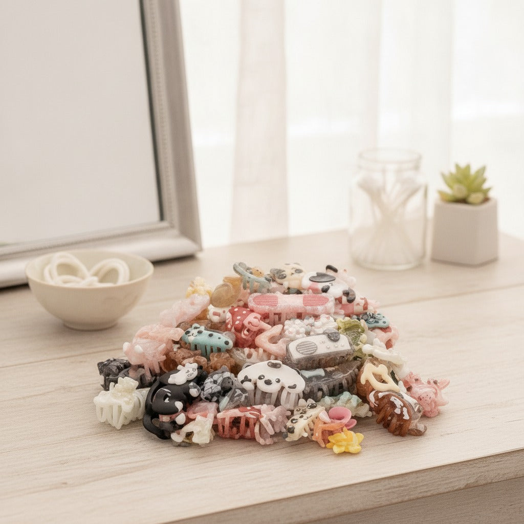 Fabric Keychain DIY Set - Random Patches 5-Pack (Refill) – novelty & toys (view 2)