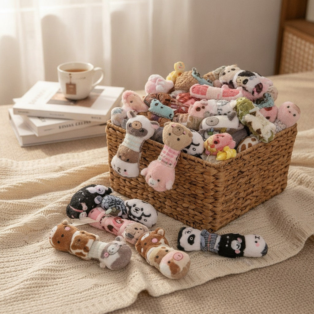 Assorted 8-Piece Cute Animal Plush Hair Claw Clips – novelty & toys (view 2)