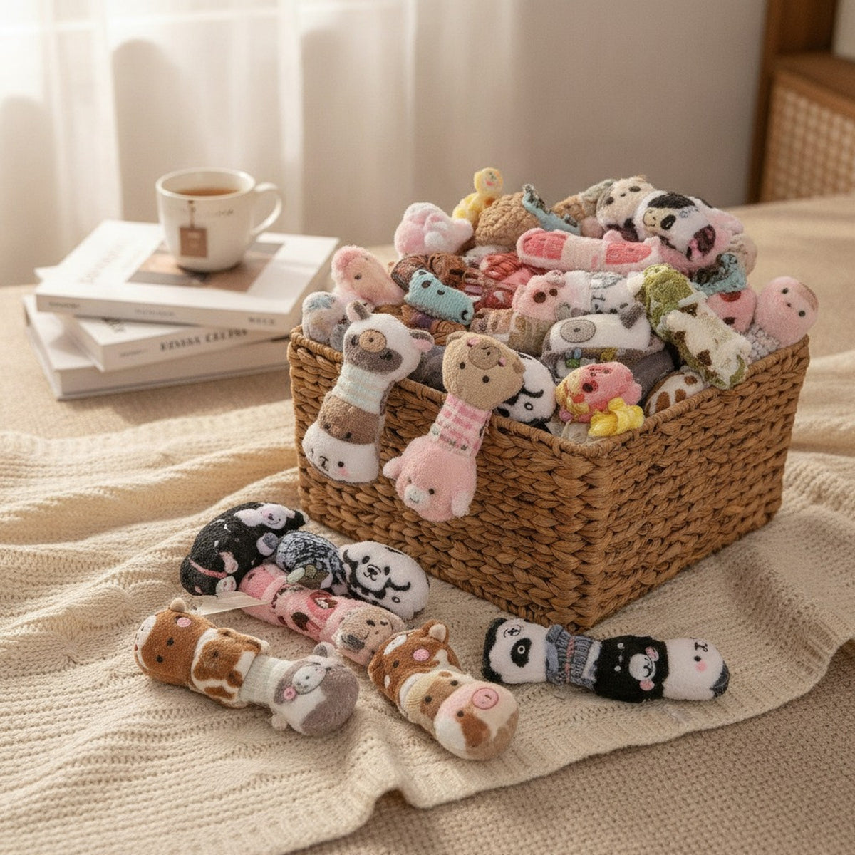 Assorted 8-Piece Cute Animal Plush Hair Claw Clips – novelty & toys (view 2)