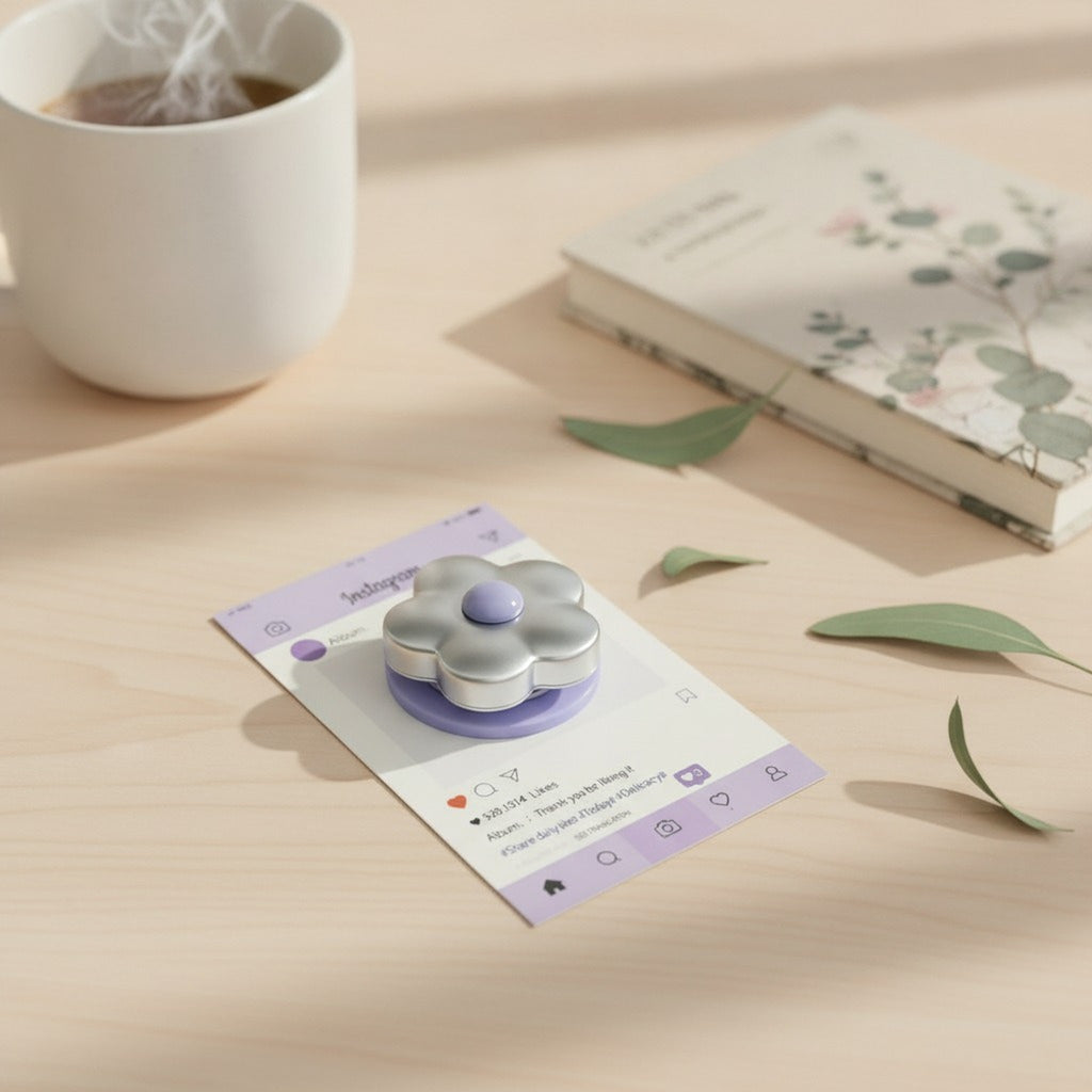 K-Fashion Flower Phone Grip – tech (view 2)