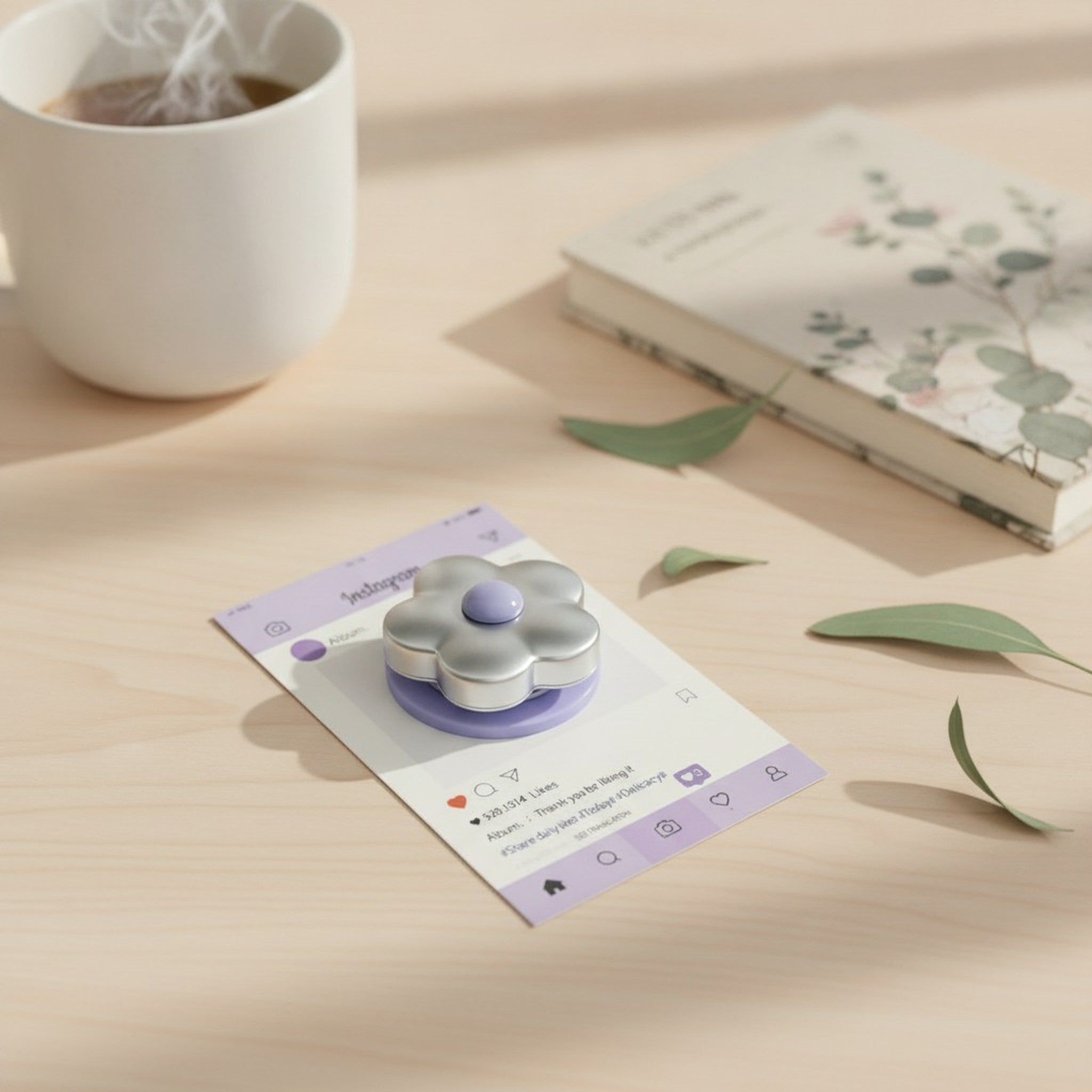 K-Fashion Flower Phone Grip – tech (view 2)