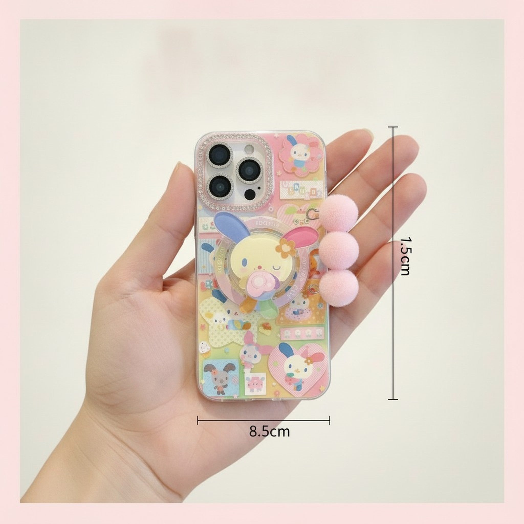 Cute Bunny Magnetic Phone Case – tech (view 3)