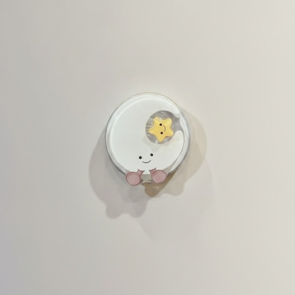 Cute Moon Star Rotating Phone Grip Stand – tech (view 1)