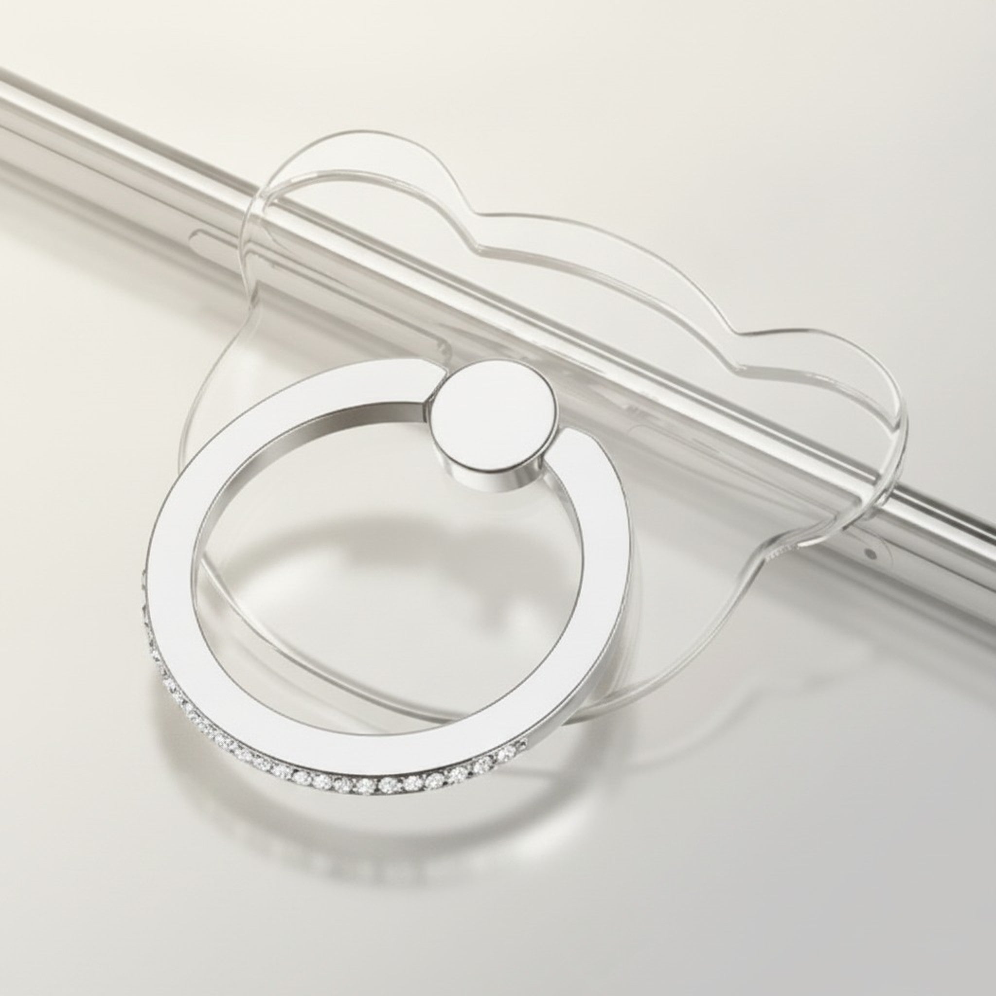 Rhinestone Phone Ring Grip – tech (view 1)