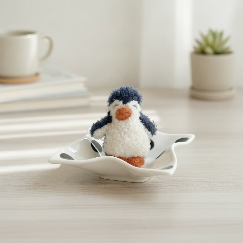 Cute Fluffy Penguin Charm – novelty & toys (view 4)
