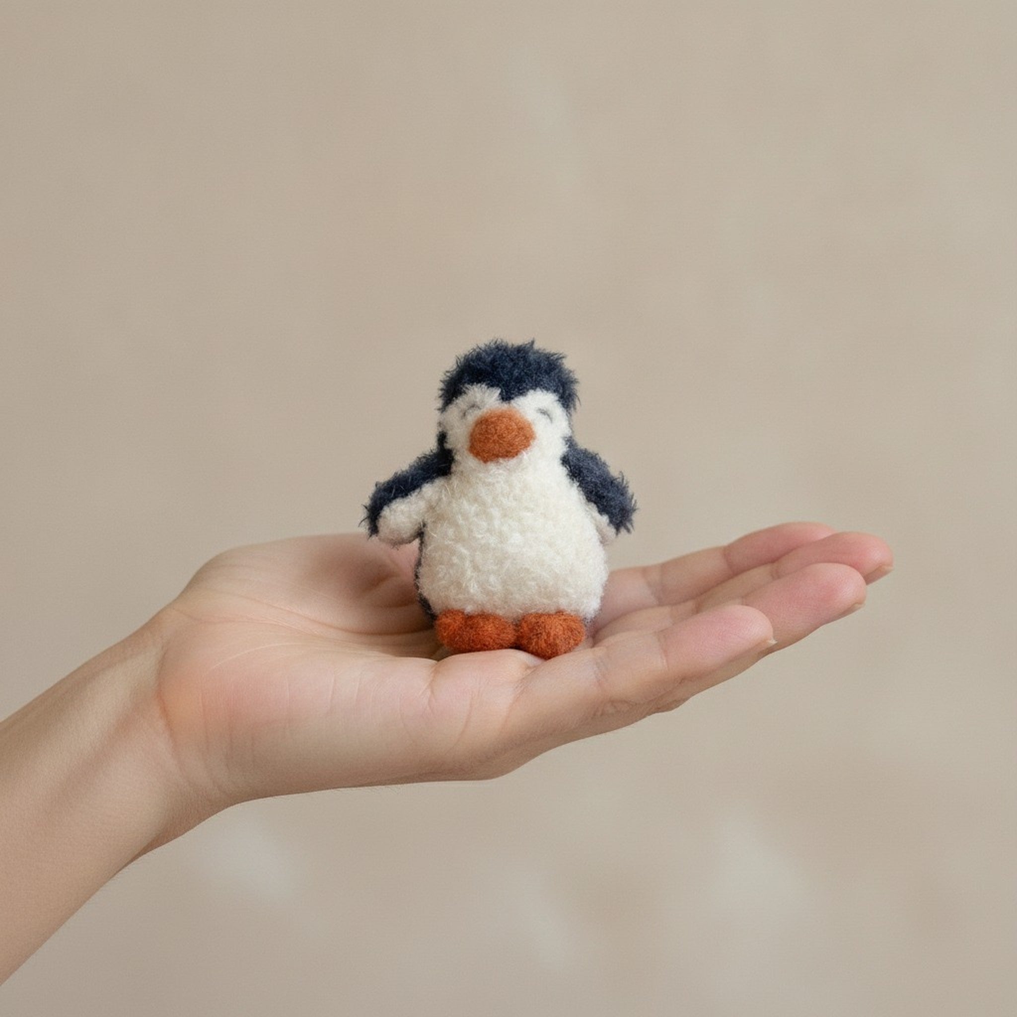 Cute Fluffy Penguin Charm – novelty & toys (view 5)