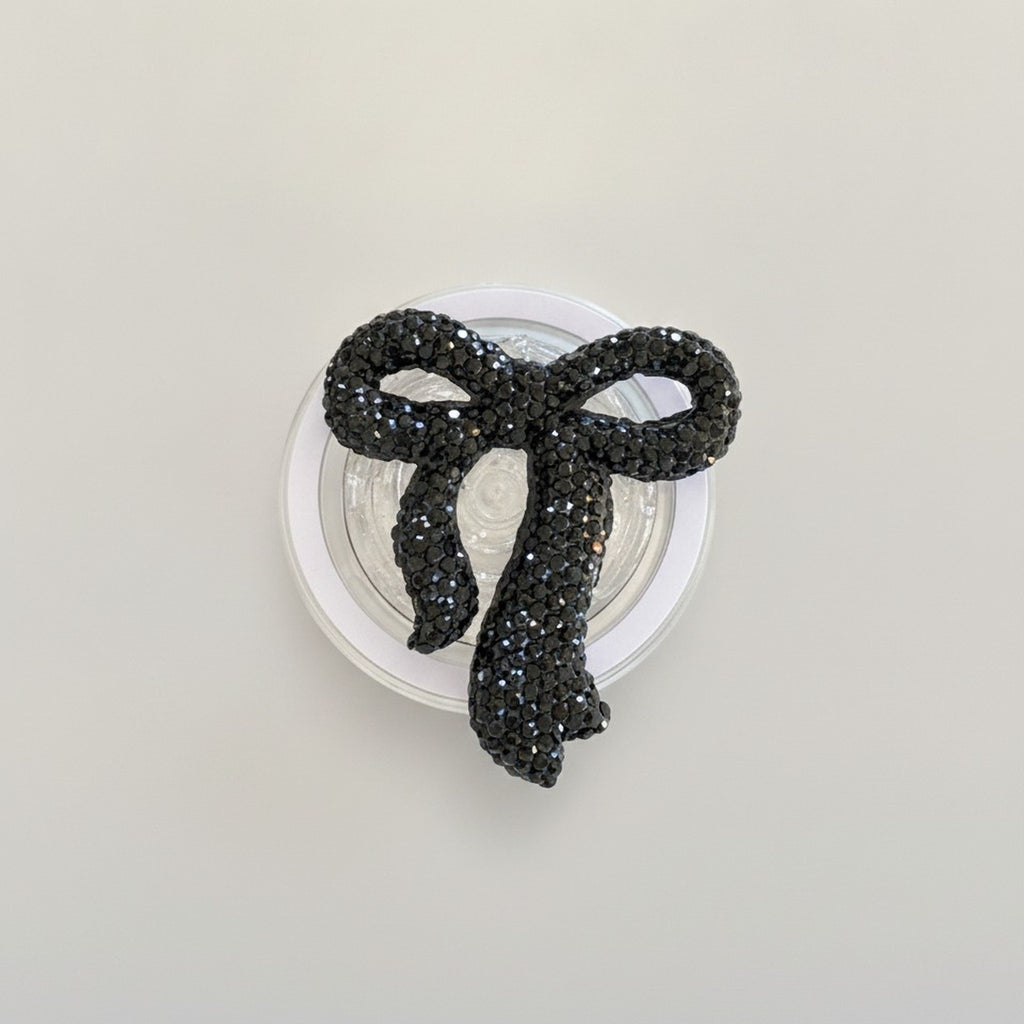 Sparkly Bow Design Phone Grip Stand – tech (view 1)