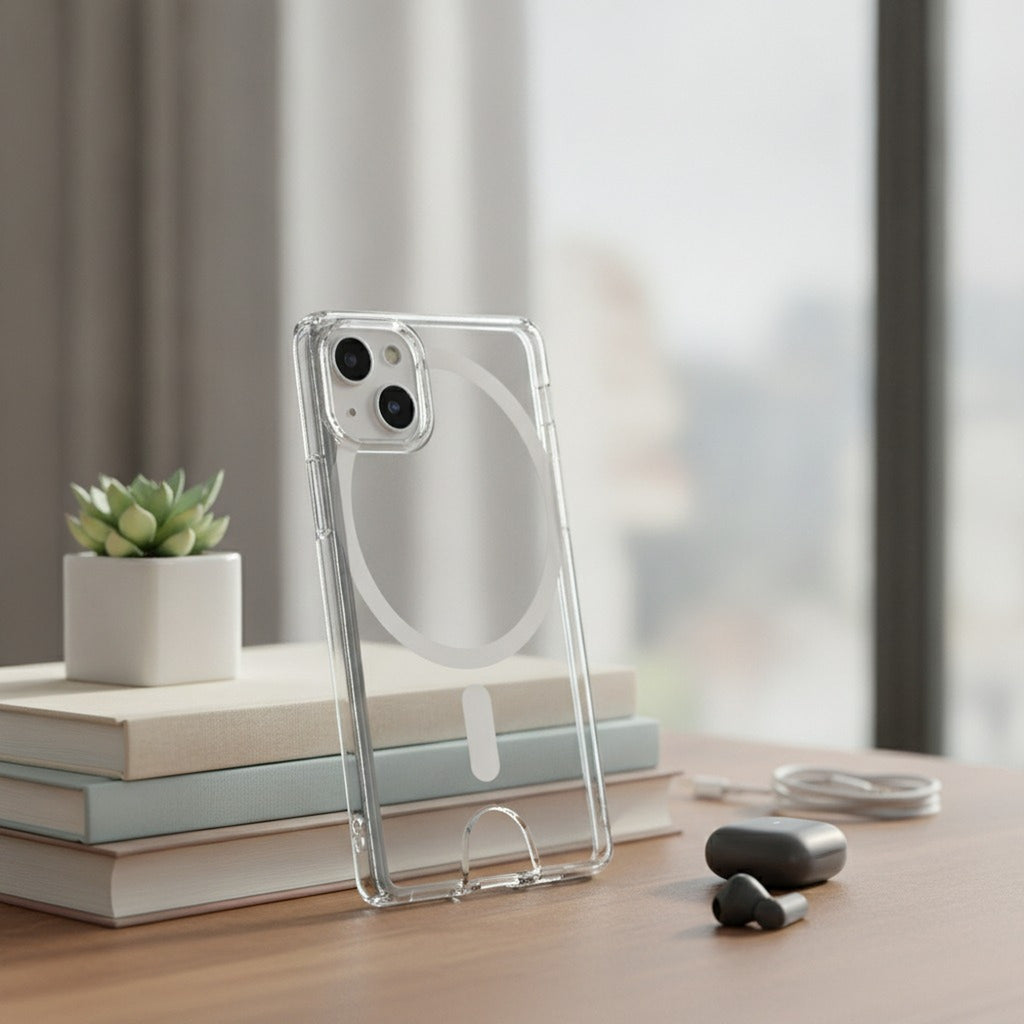 MagSafe Compatible Clear Phone Wallet Case – tech (view 4)