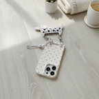 Polka Dot Dog Lanyard Phone Case – tech (view 4)