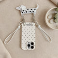 Polka Dot Dog Lanyard Phone Case – tech (view 1)