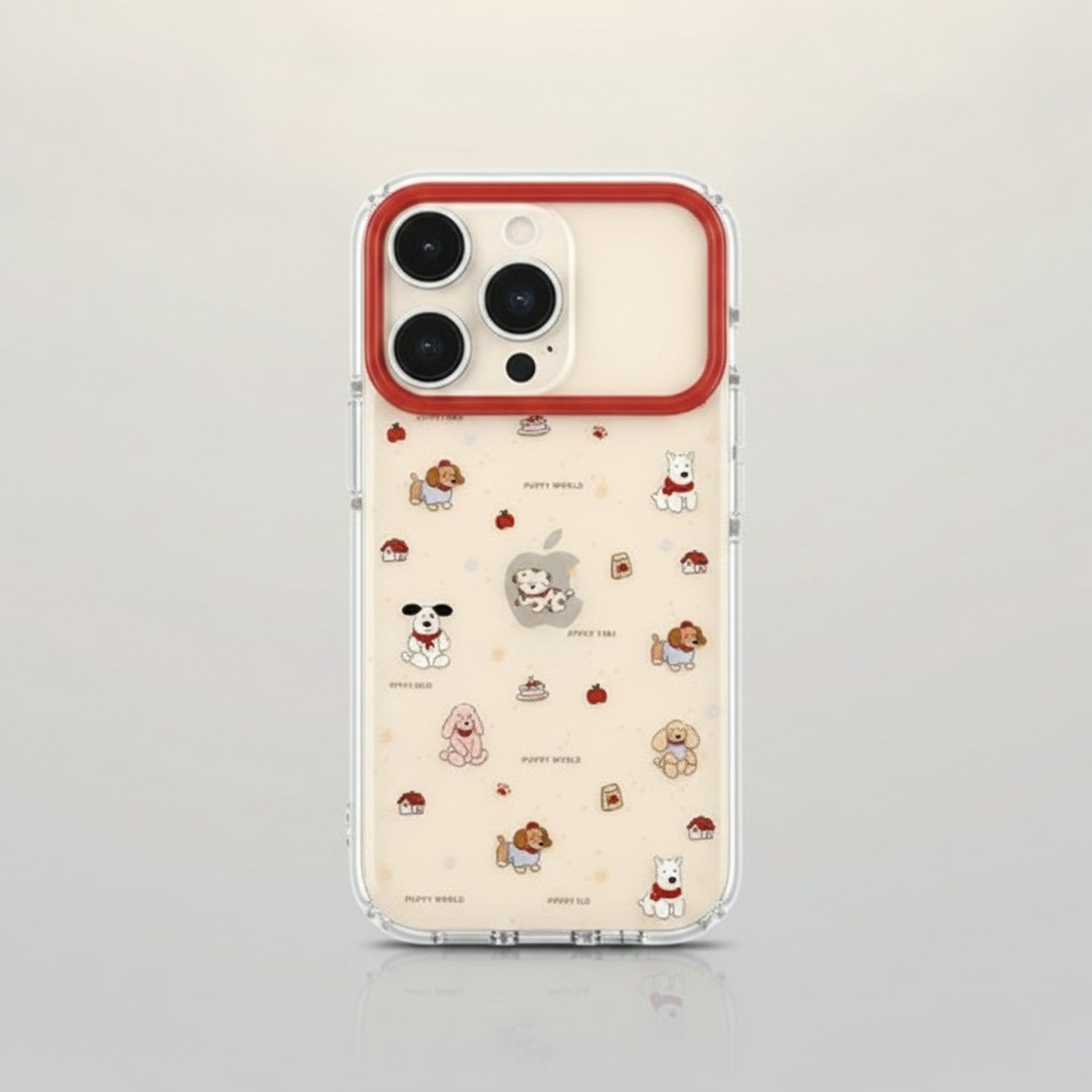 Cute Puppy World Pattern iPhone Case – tech (view 1)