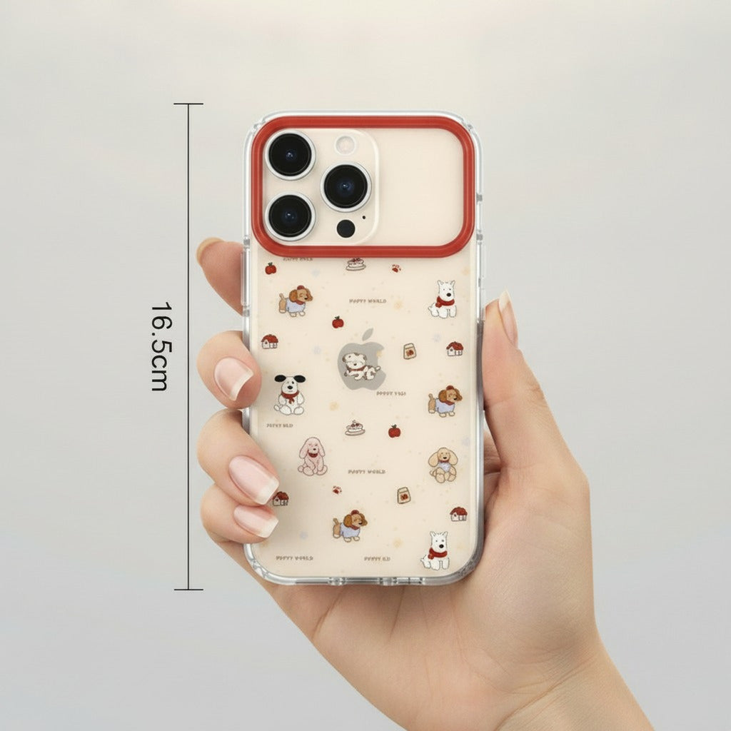 Cute Puppy World Pattern iPhone Case – tech (view 3)