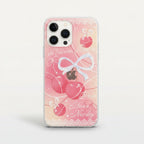 Lace Cherry Bow Phone Case and Bracelet Set – tech (view 1)