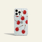 Transparent Wavy Cherry iPhone Case – tech (view 1)