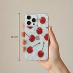 Transparent Wavy Cherry iPhone Case – tech (view 3)