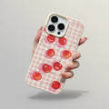 Gingham Cherry Reflection Phone Case – tech (view 1)