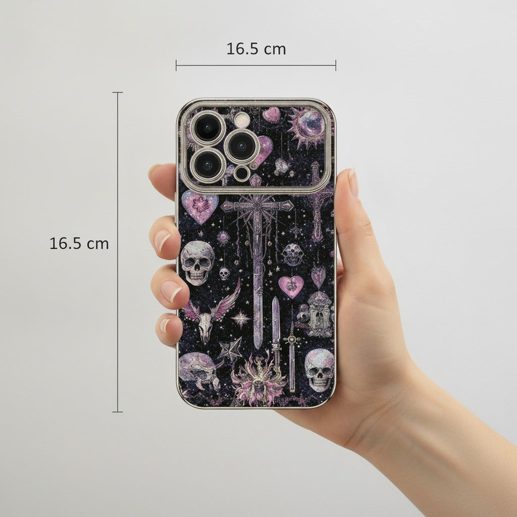 Luxury Skull Cross iPhone Case – tech (view 3)