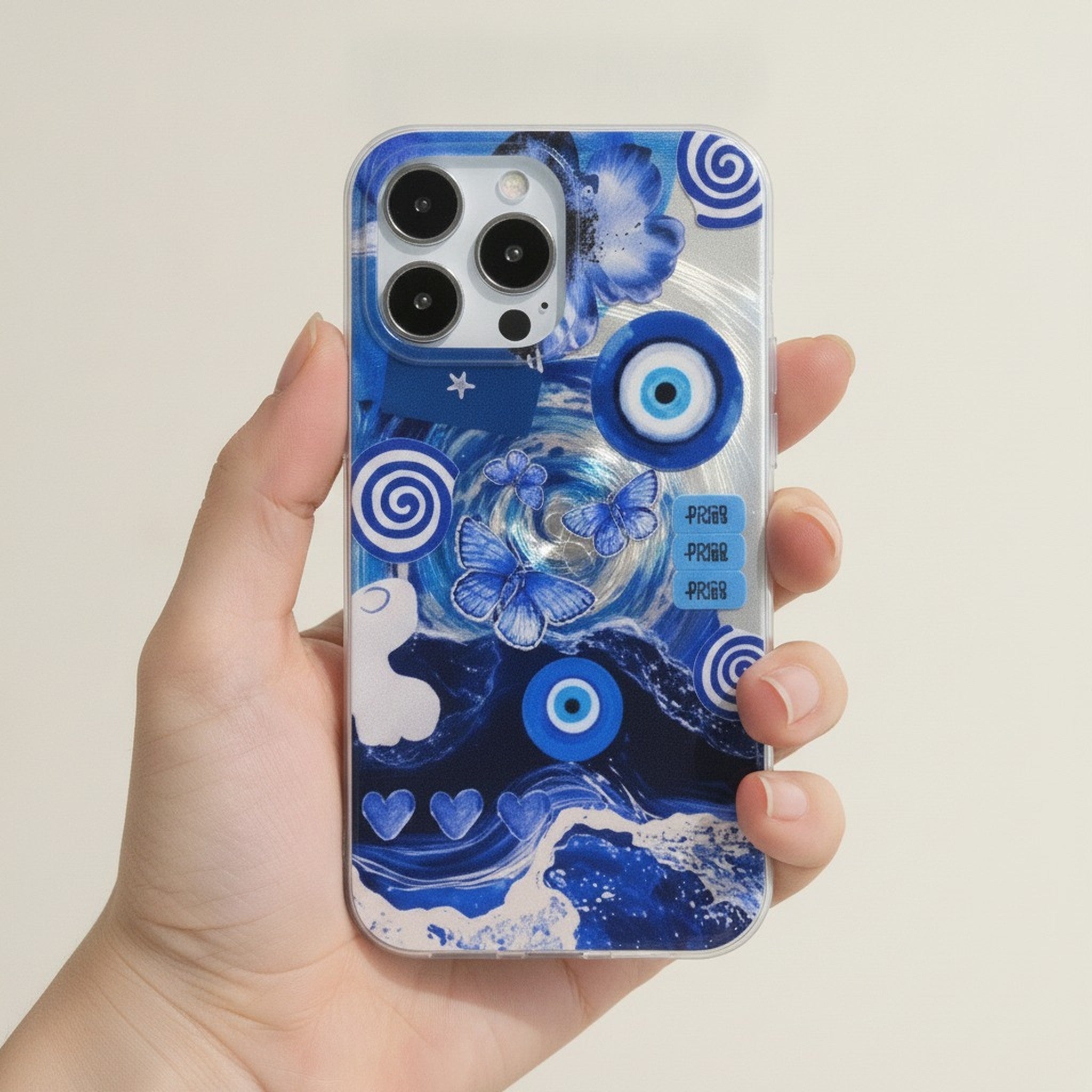 Evil Eye Butterfly Wave Phone Case – tech (view 3)