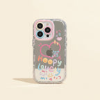 Clear Mirror Pastel Heart Smiley iPhone Case – tech (view 1)