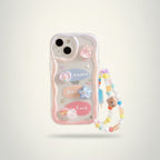 Adorable Wavy Charm Phone Case with Bracelet – tech (view 1)