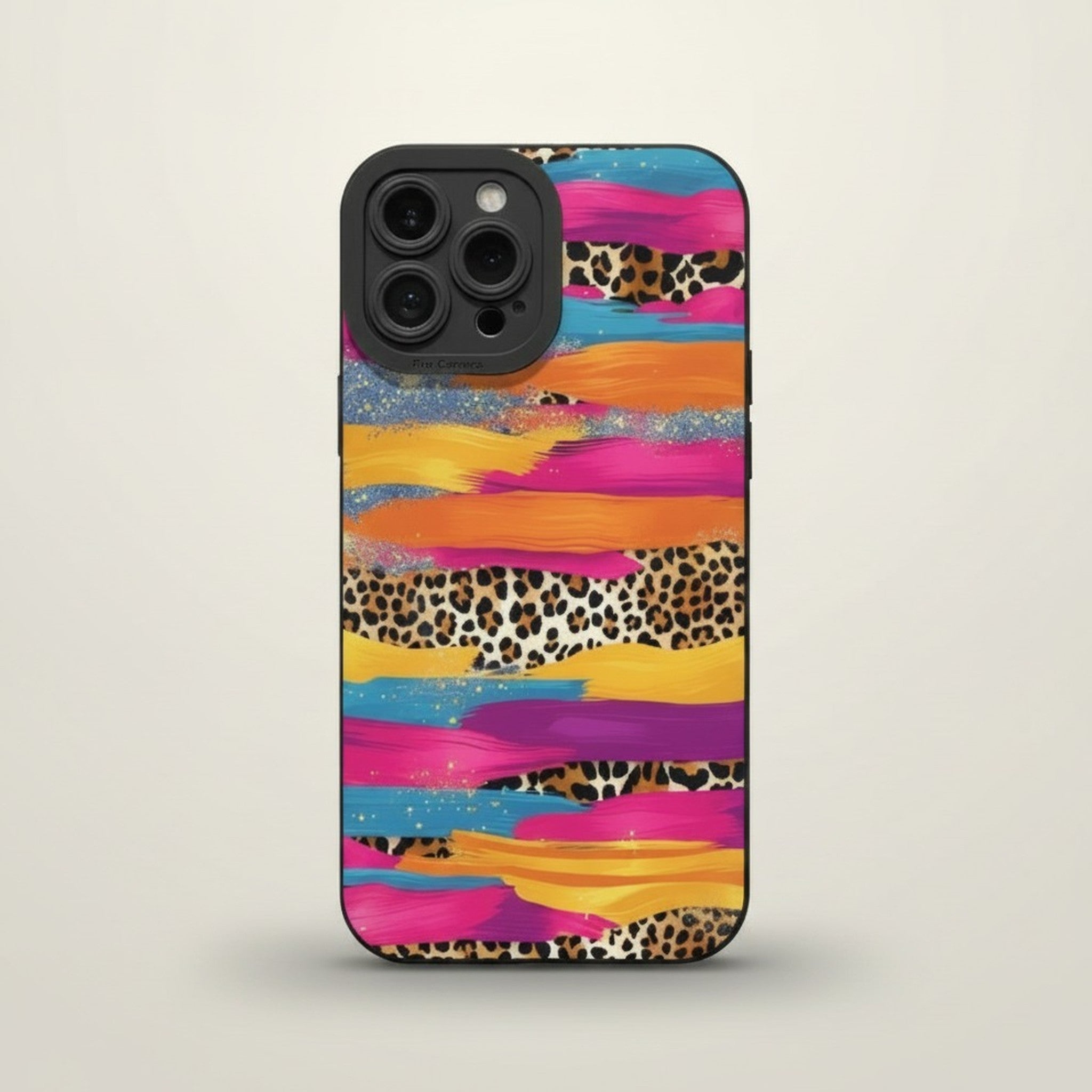Paint Stroke Leopard Phone Case – tech (view 1)