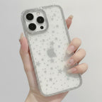 Sparkling Star Rhinestone Clear Phone Case – tech (view 3)