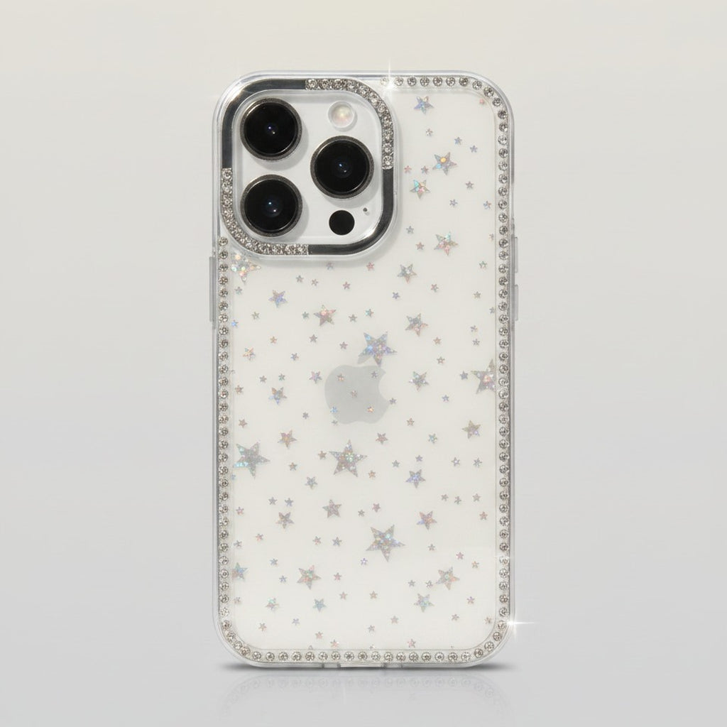 Transparent Glitter Star Bling Crystal Phone Case
