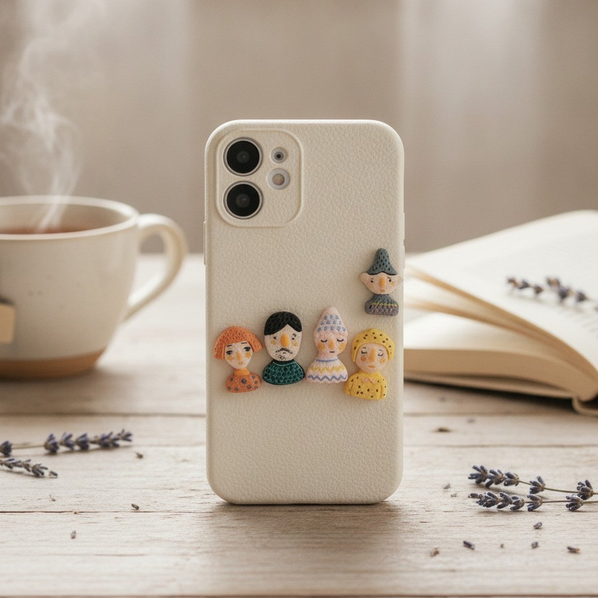 3D Figures Leather Phone Case – tech (view 2)