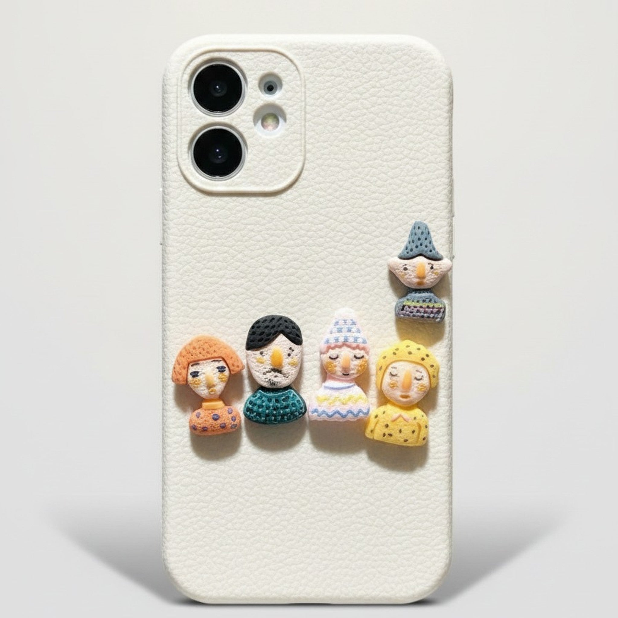 3D Figures Leather Phone Case – tech (view 1)