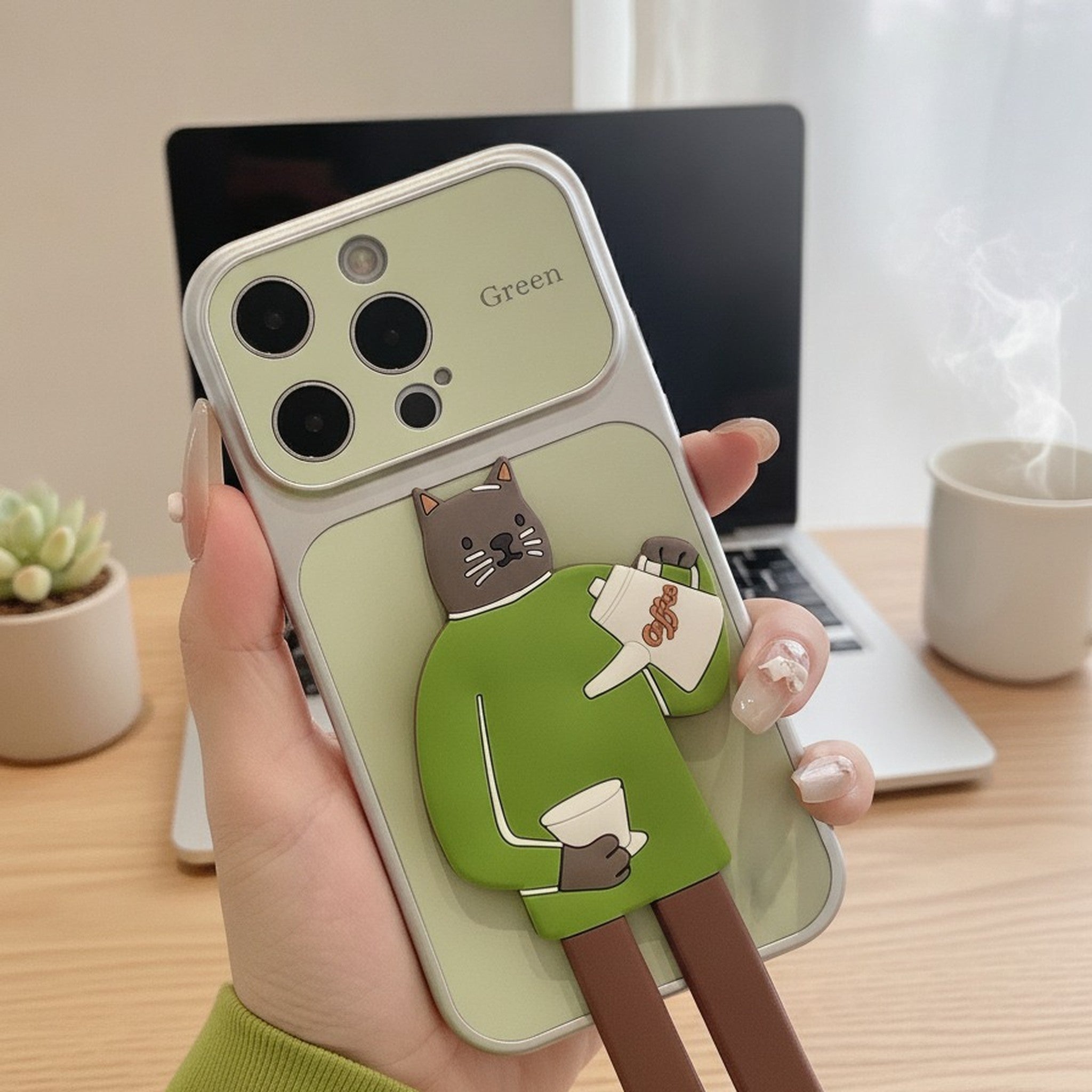 Coffee Cat 3D Phone Case