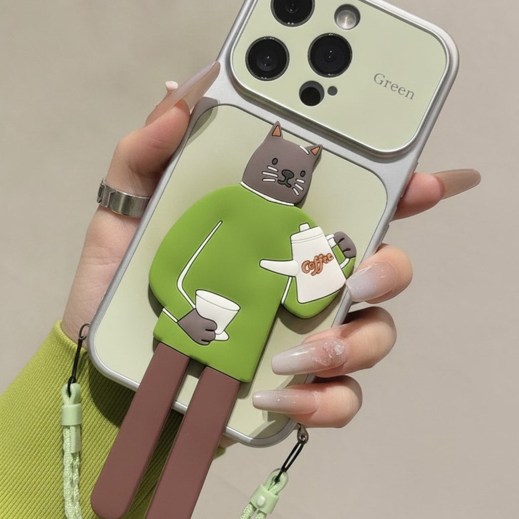 Coffee Cat 3D Phone Case