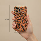 Glitter Leopard Print Large Camera iPhone Case – tech (view 4)