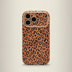 Luxury Brown Sparkle Leopard Print iPhone Case