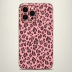 Stylish Pink Glitter Leopard Print Device Phone Case