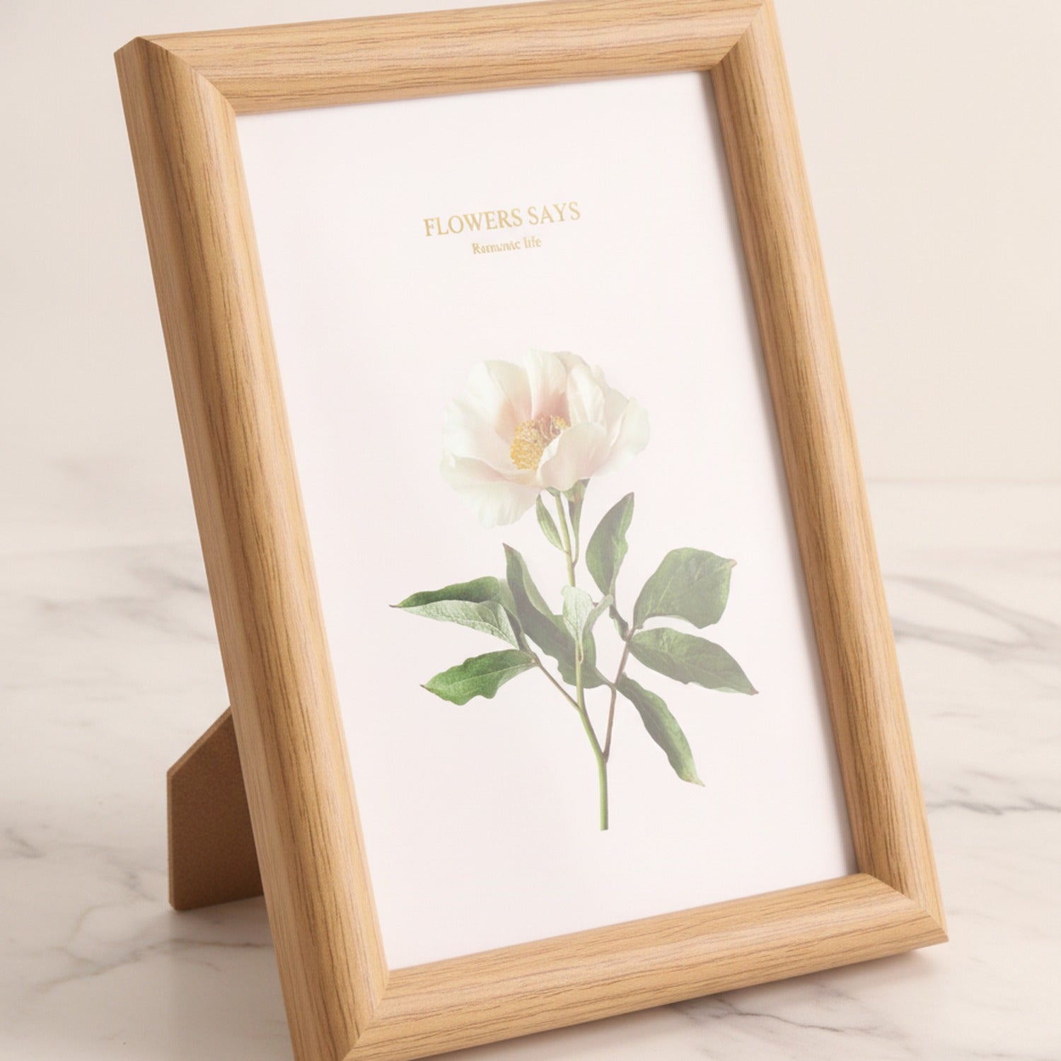 Flowers Says Botanical Print Frame