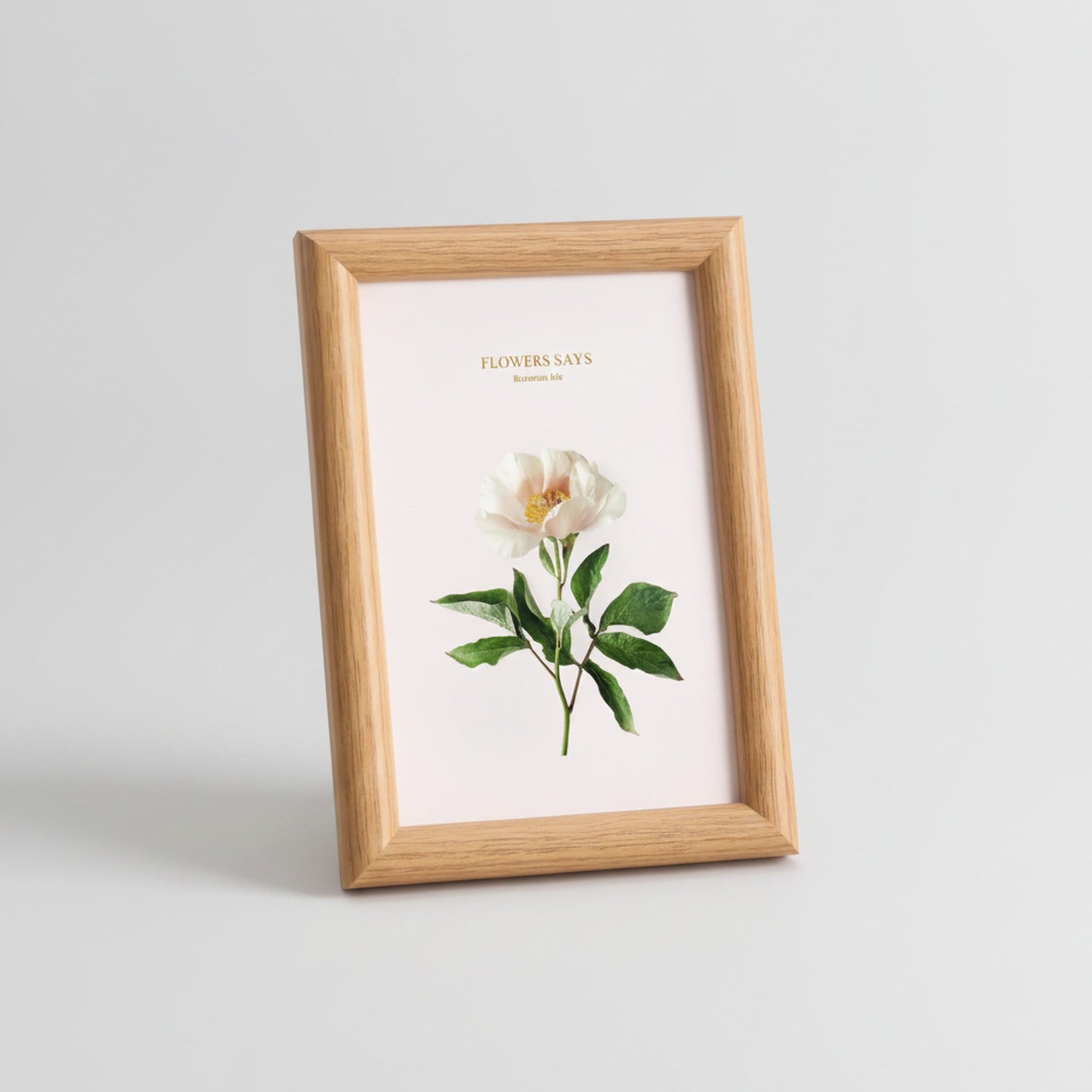 Flowers Says Botanical Print Frame