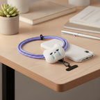 Crying Cloud Beaded Phone Charm Strap – tech (view 2)