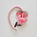 Pink Fuzzy Cat Phone Charm Keychain – tech (view 1)