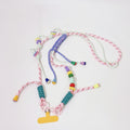 Beaded Phone Charm Strap With Tassel - Pink – tech (view 1)