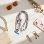 Lavender Rope Bunny Charm Phone Strap – tech (view 2)