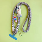 Lavender Rope Bunny Charm Phone Strap – tech (view 1)