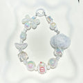 Dopamine Beaded Phone Charm Strap - Pearl White – tech (view 1)