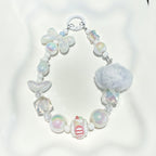 Dopamine Beaded Phone Charm Strap - Pearl White – tech (view 1)