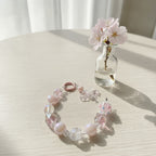 Dopamine Beaded Phone Charm Strap - Pink – tech (view 2)