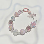 Dopamine Beaded Phone Charm Strap - Pink – tech (view 1)