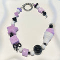 Dopamine Beaded Phone Charm Strap - Purple black – tech