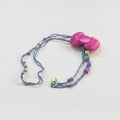 Beaded Butterfly Phone Strap with Bows - Pink Butterfly