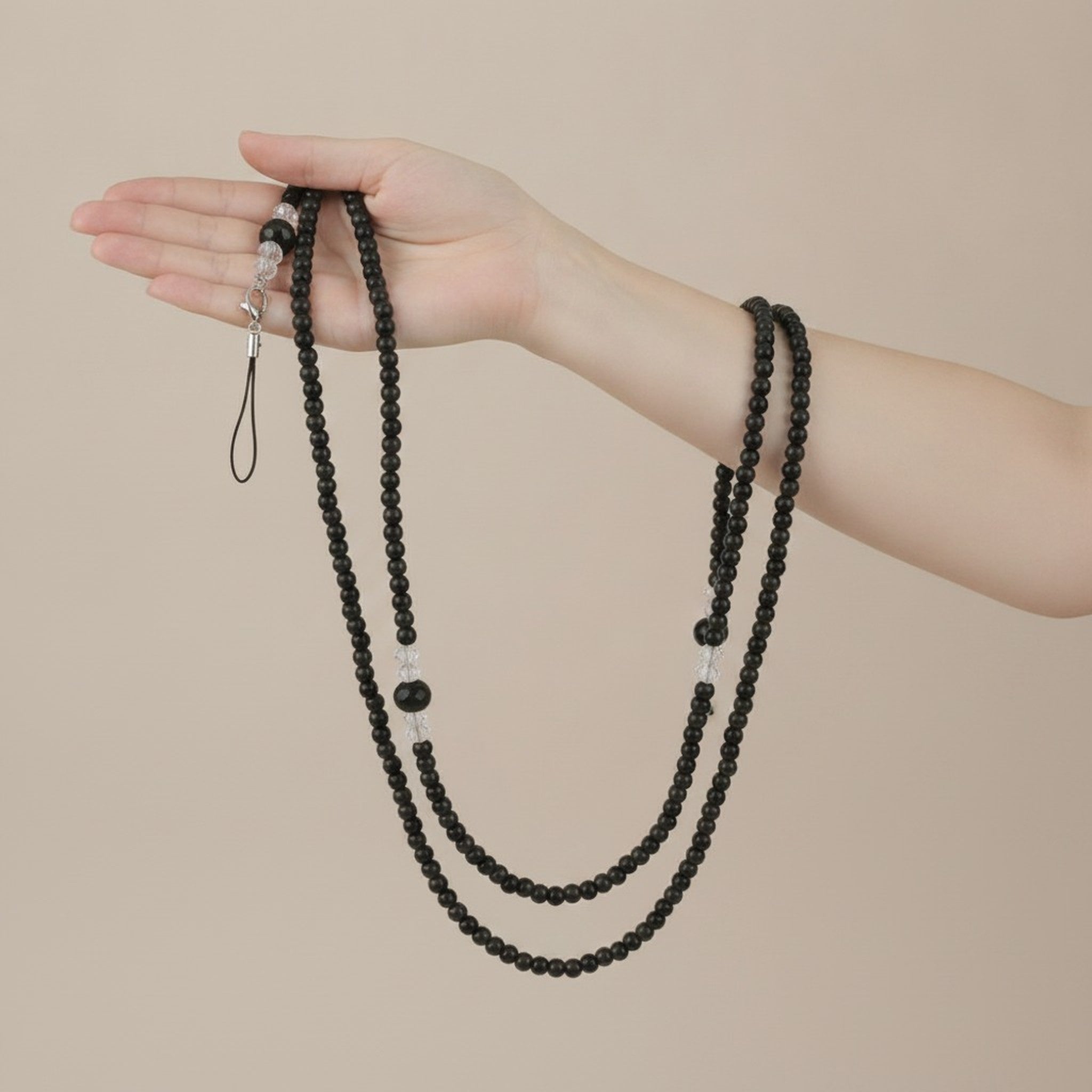 Chic Beaded Phone Lanyard – tech (view 3)