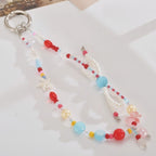 Playful Beaded Ocean Charm Keychain – apparel accessories (view 1)